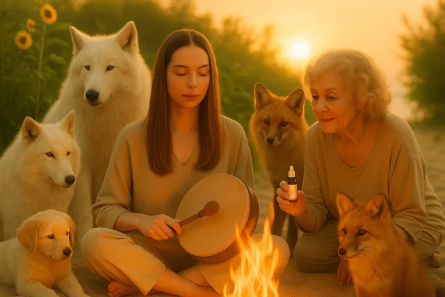 Grüne Blätter im Wald von Ozeanos Medizinschule